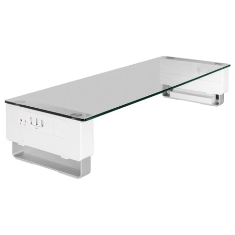 Soporte/Base ajustable de monitor con puerto USB/Audio