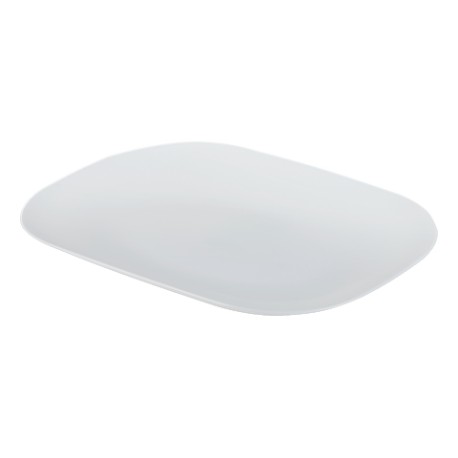 Plato rectangular toscana blanco