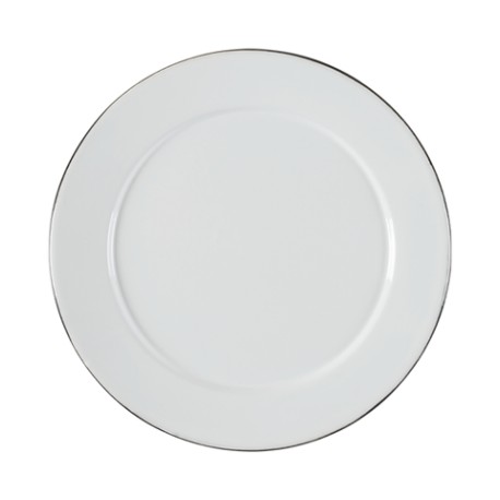 Plato trinche Peltre blanco