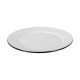 Plato trinche Peltre blanco