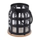 Linterna con base de madera