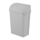 Bote de basura rectangular gris 80 Litros