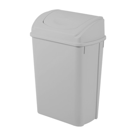 Bote de basura rectangular gris 80 Litros