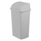 Bote de basura rectangular gris 80 Litros